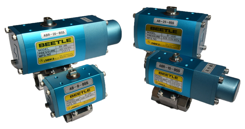pneumatic ball valve (screw connection) | AOKI CO.,LTD.